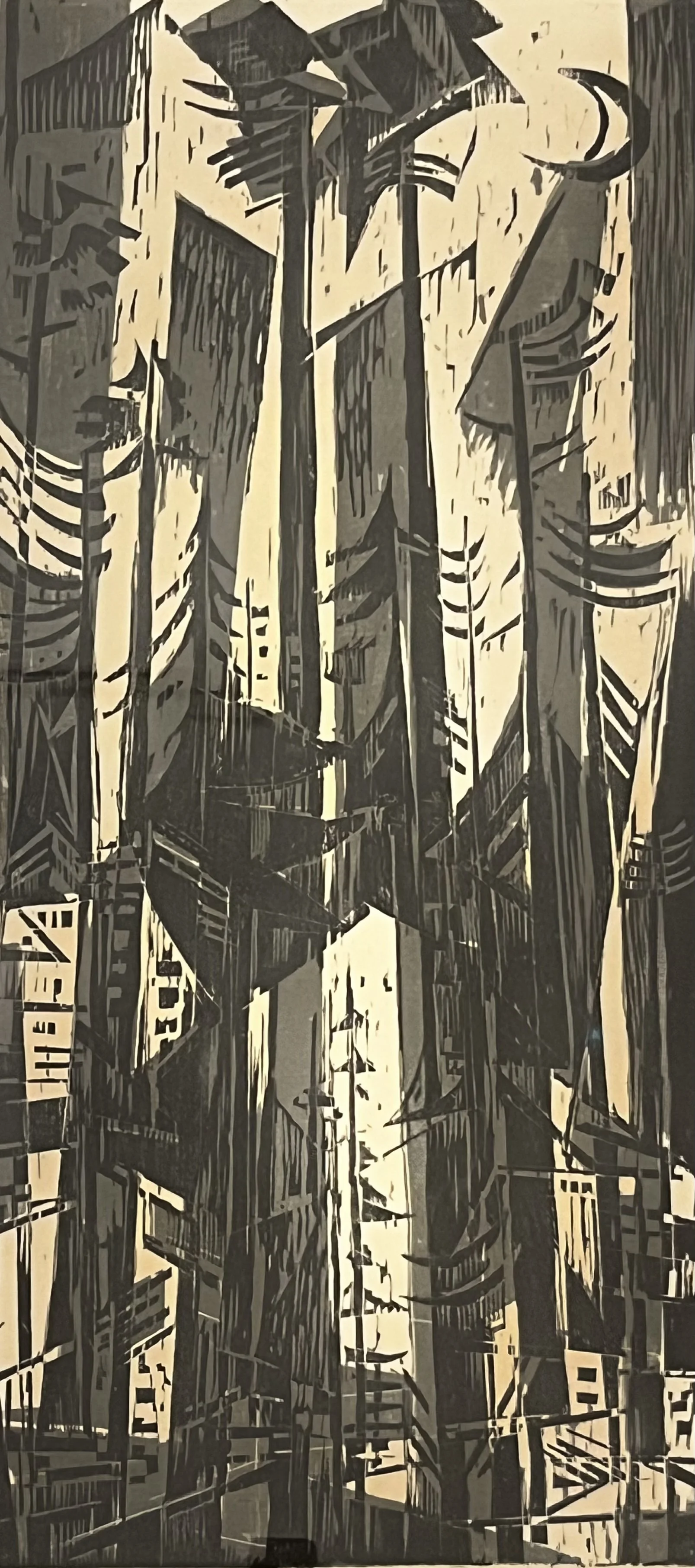  Giant Redwoods 
Color woodcut
37 x 17 inches