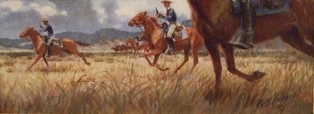  Charge 
Oil on panel
5 x 13 inches