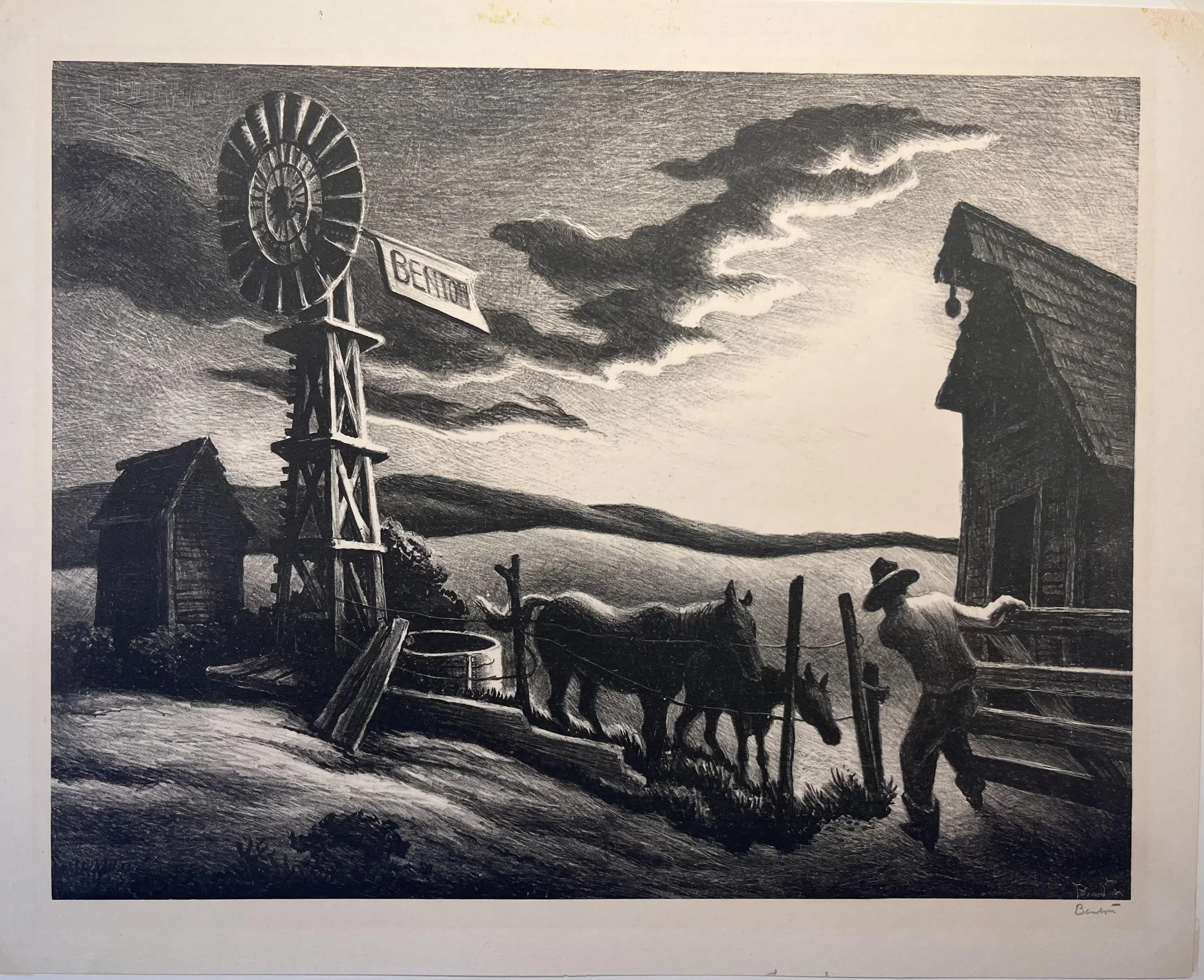  Nebraska Evening, 1941 
10 x 13 inches