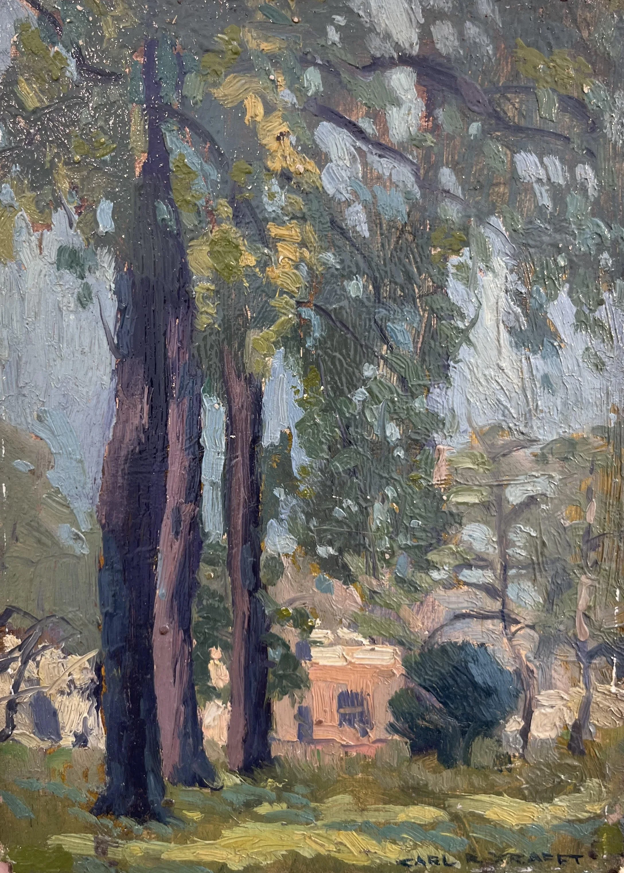  Ozark Summer 
Oil on academy board
8 x 6 inches