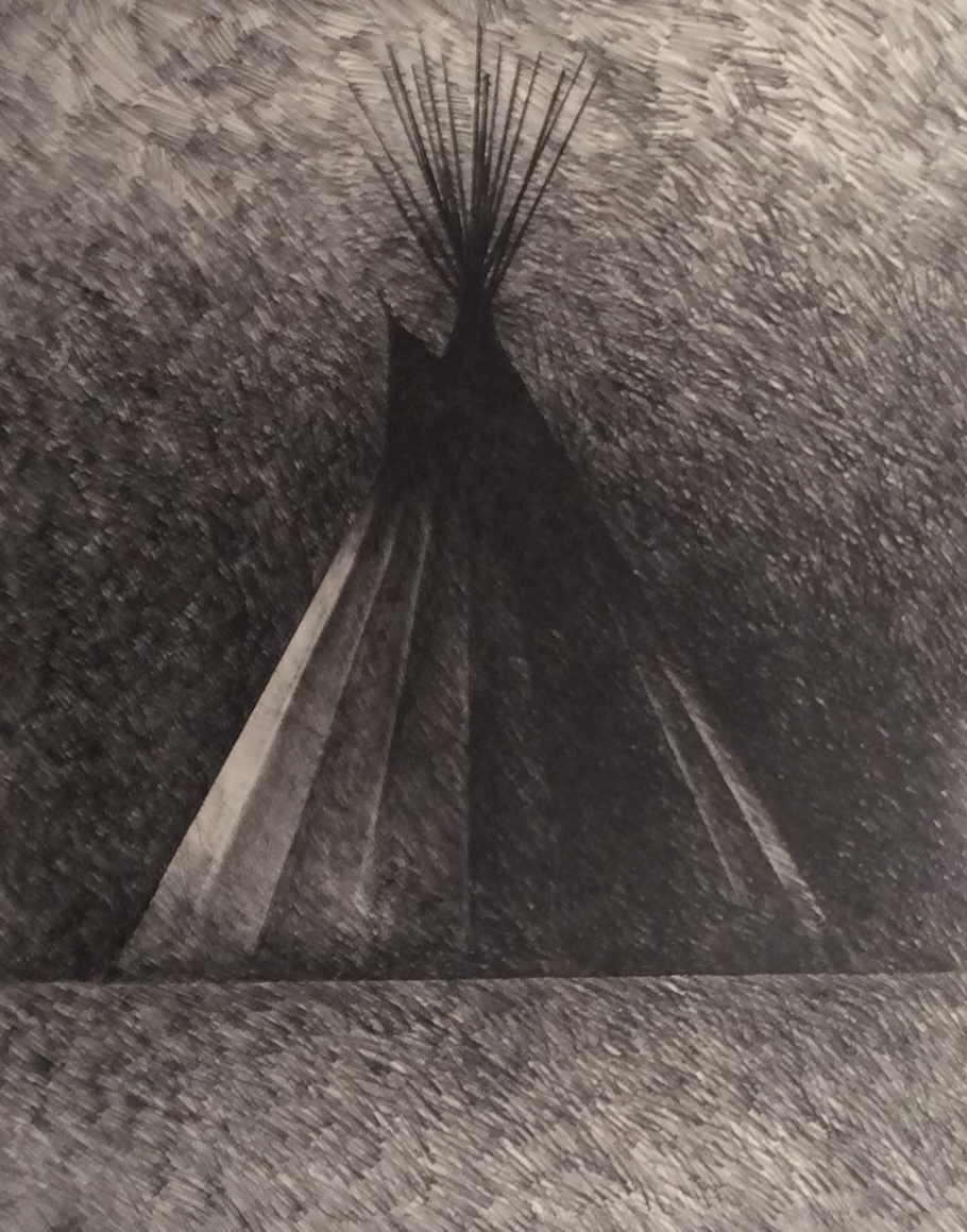  Teepee 
Drawing
51 ½ x 41 ½ inches