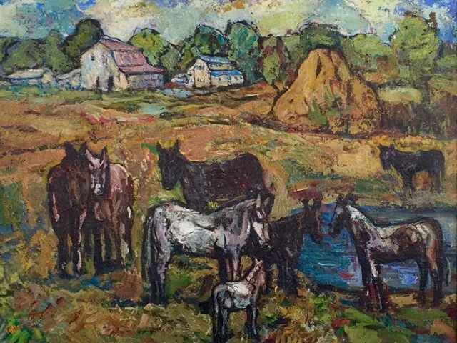  Hallet Farm I 
Oil on canvas
27 x 32 inches