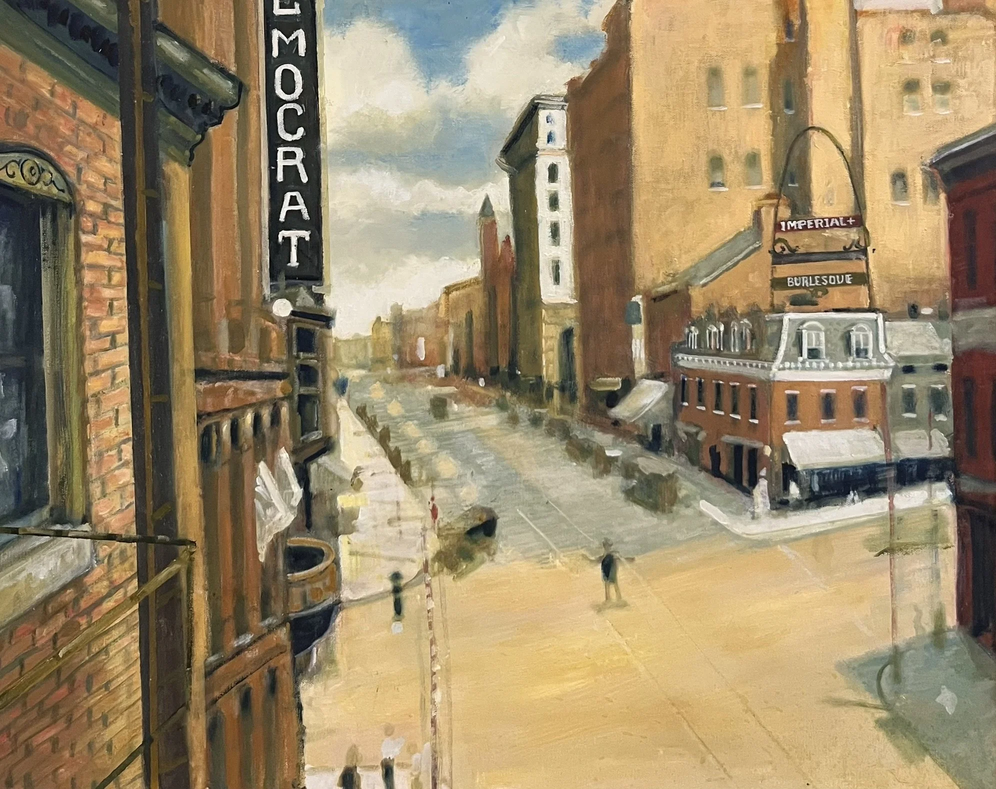  The Globe Democrat 
Oil on canvas
24 x 30 inches