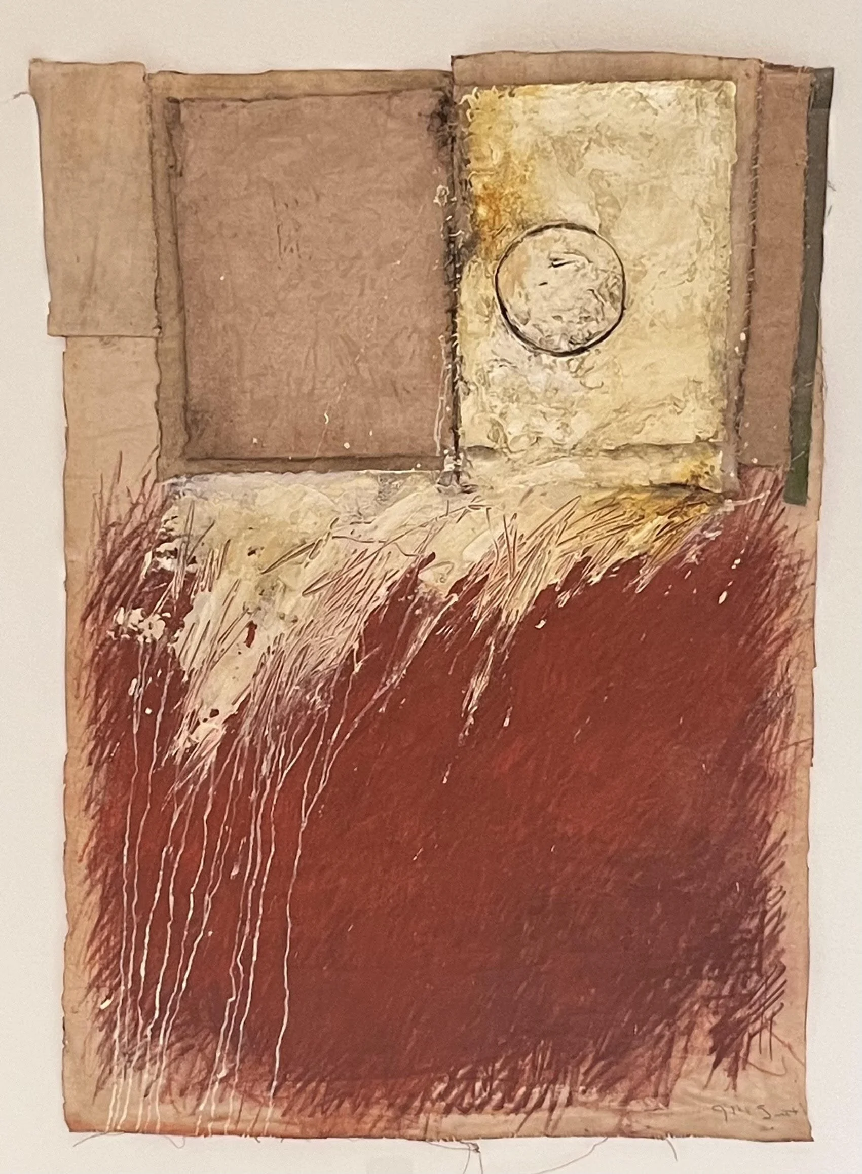  Red Giant 
Oil and mixed media on canvas
49 x 37 inches