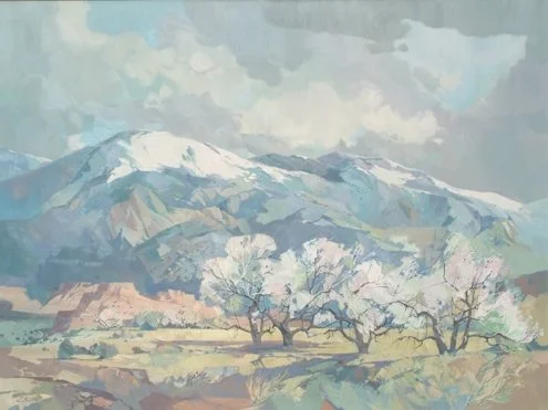  Spring in the Mountains 
Oil on canvas
30 x 38 inches