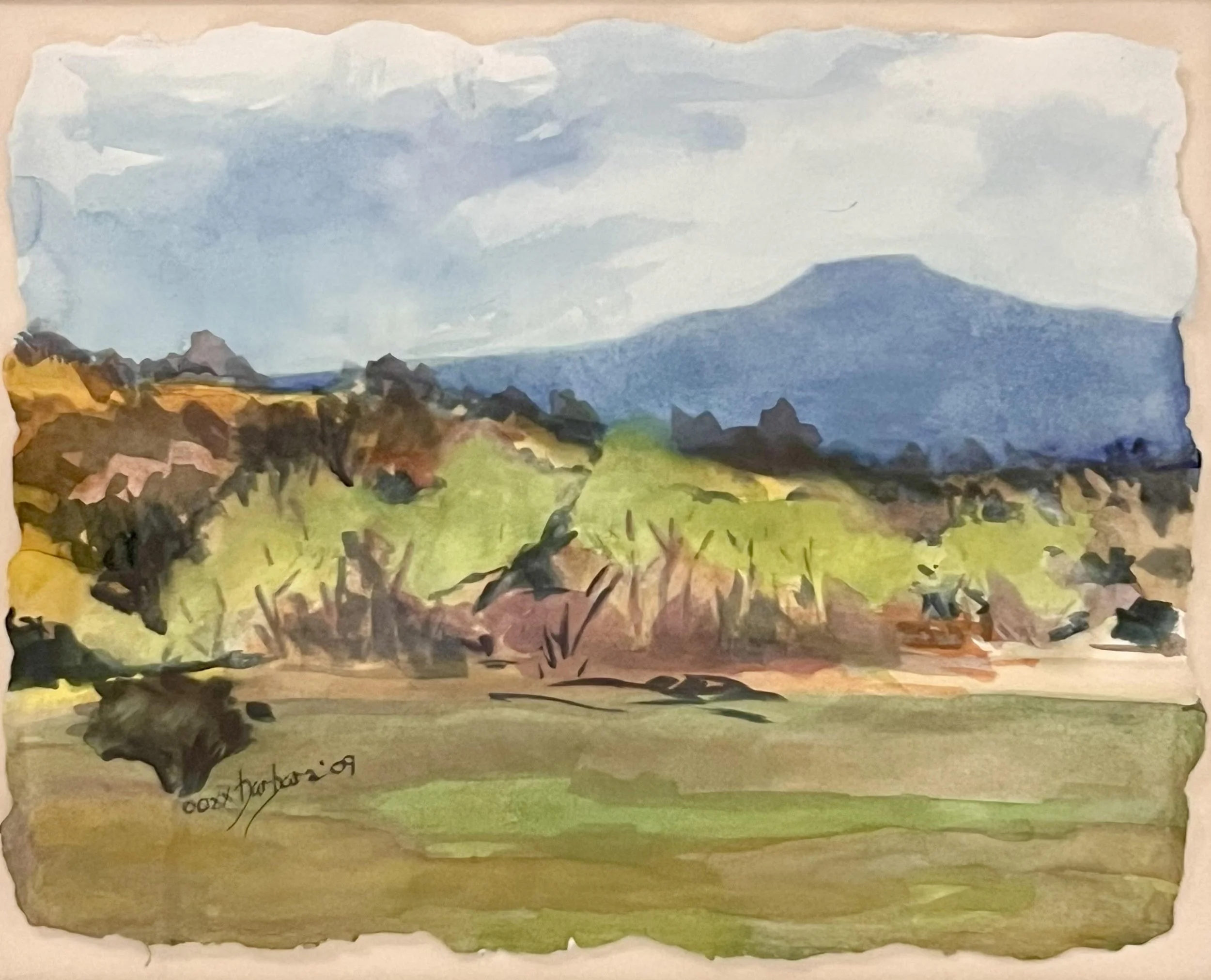  View From Ghost Ranch 
Watercolor
17 x 22 inches