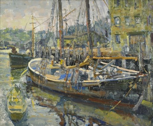  Gloucester Harbor    (Sold) 
Oil on panel
14 x 17 inches