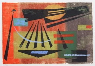   Summer Heat 
Woodblock print