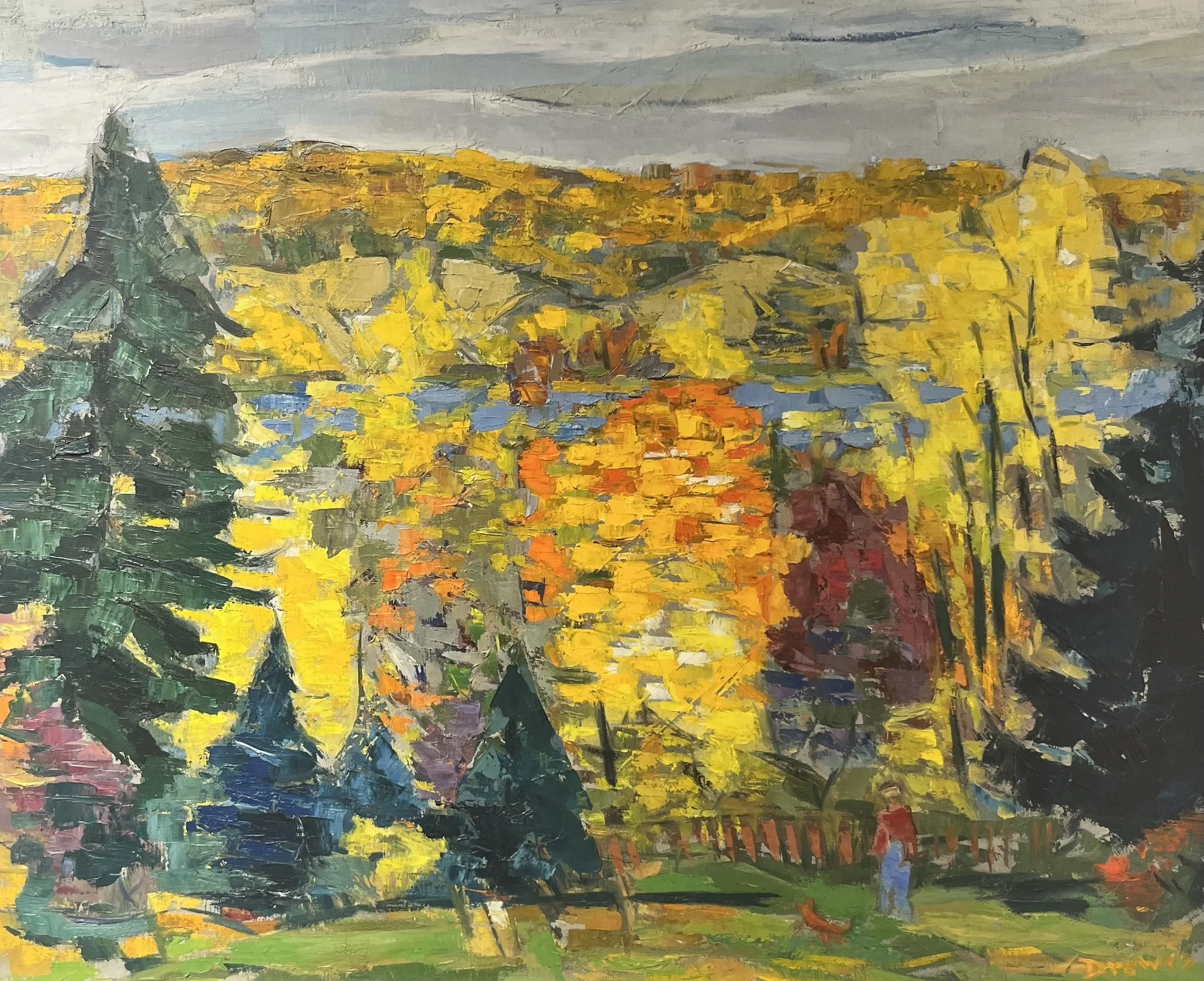  Delaware Valley in Autumn, 1948 
Oil on canvas
24 x 30 inches