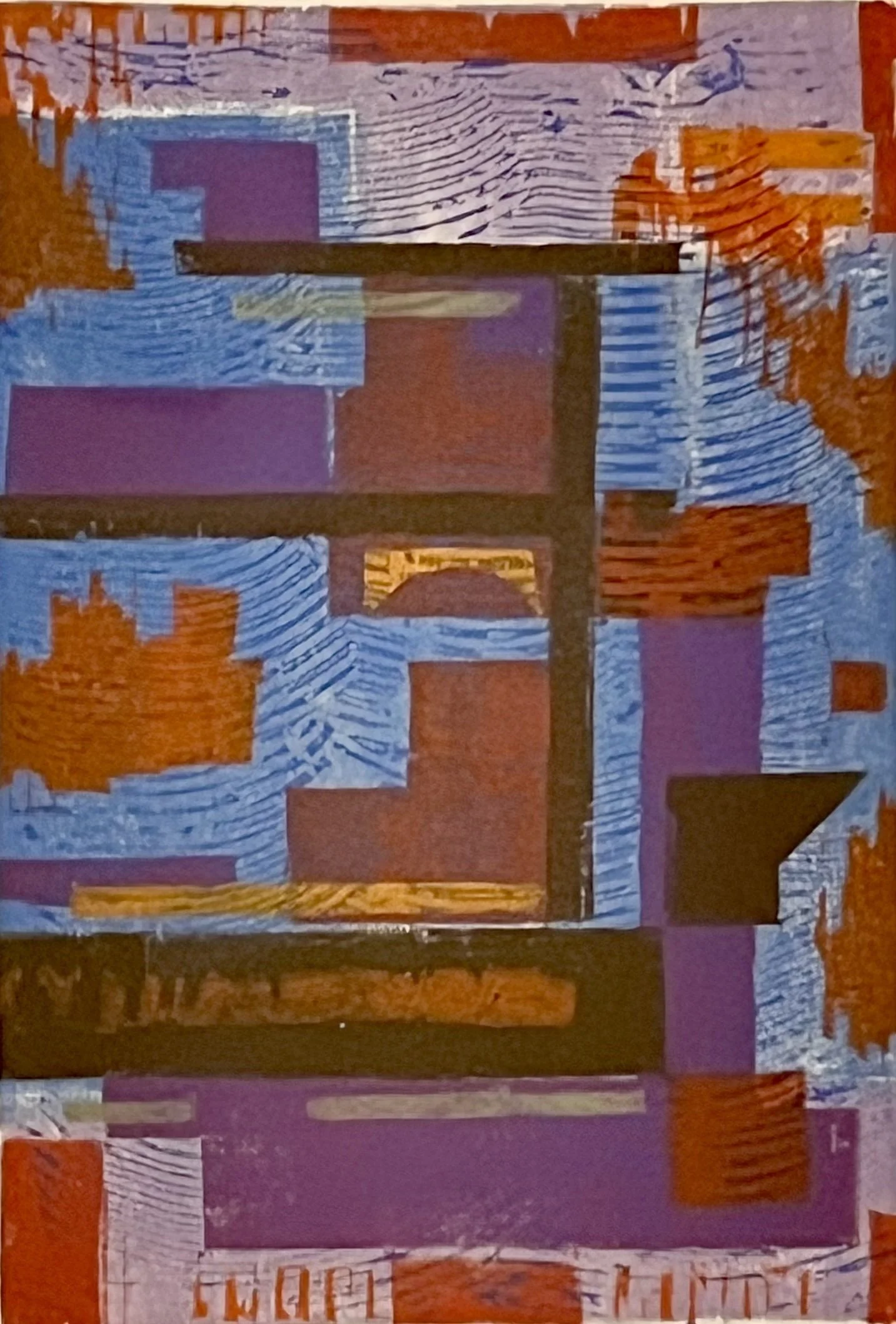  Open Construction 
Color woodcut
17 ¼ x 12 ¼ inches