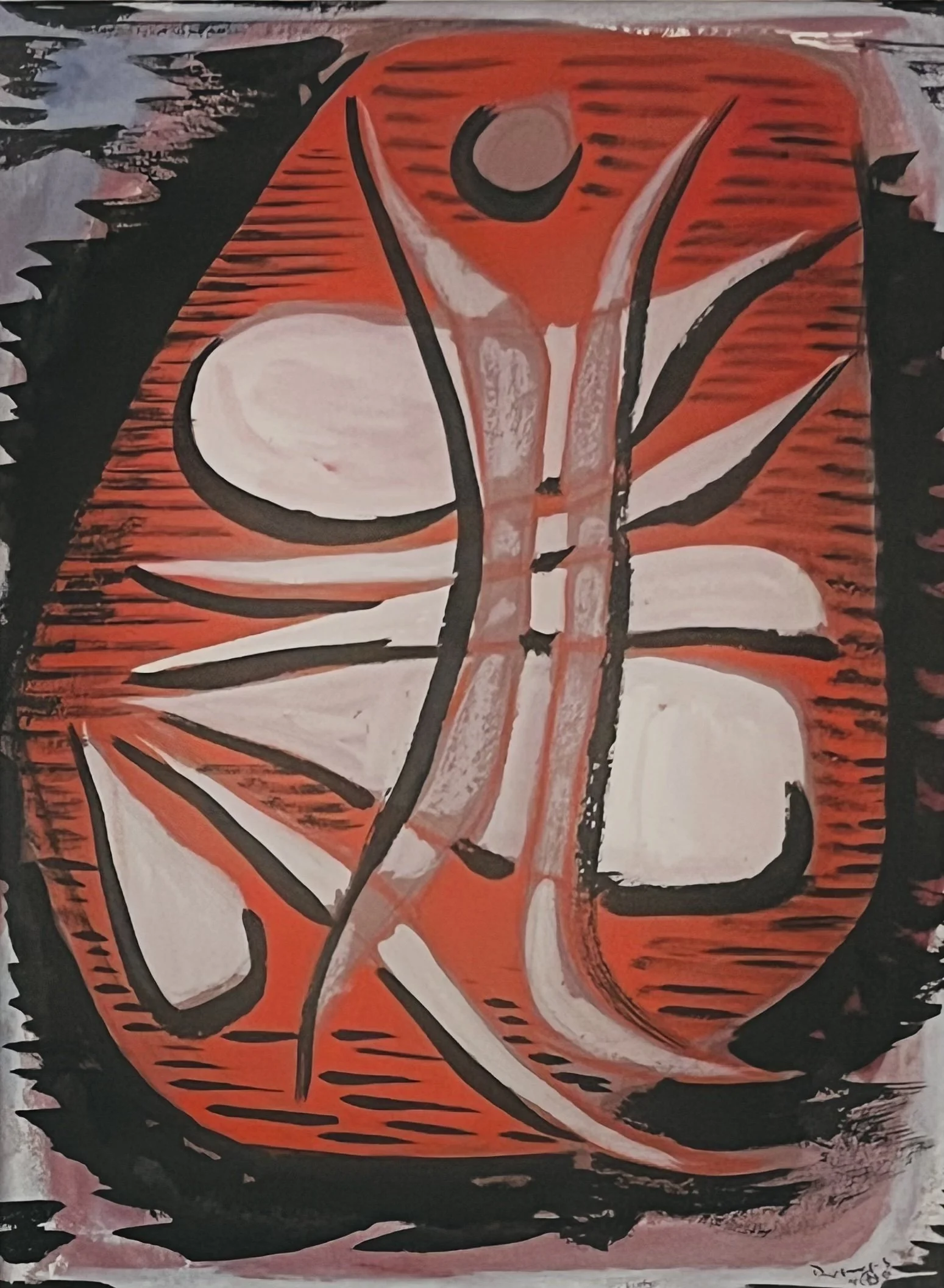  Inscriptions on the Monolith, 1946 
Gouache on paper
12 x 9 inches