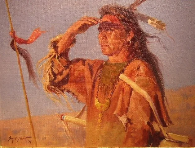  Following the Buffalo 
Oil on panel
12 x 16 inches
