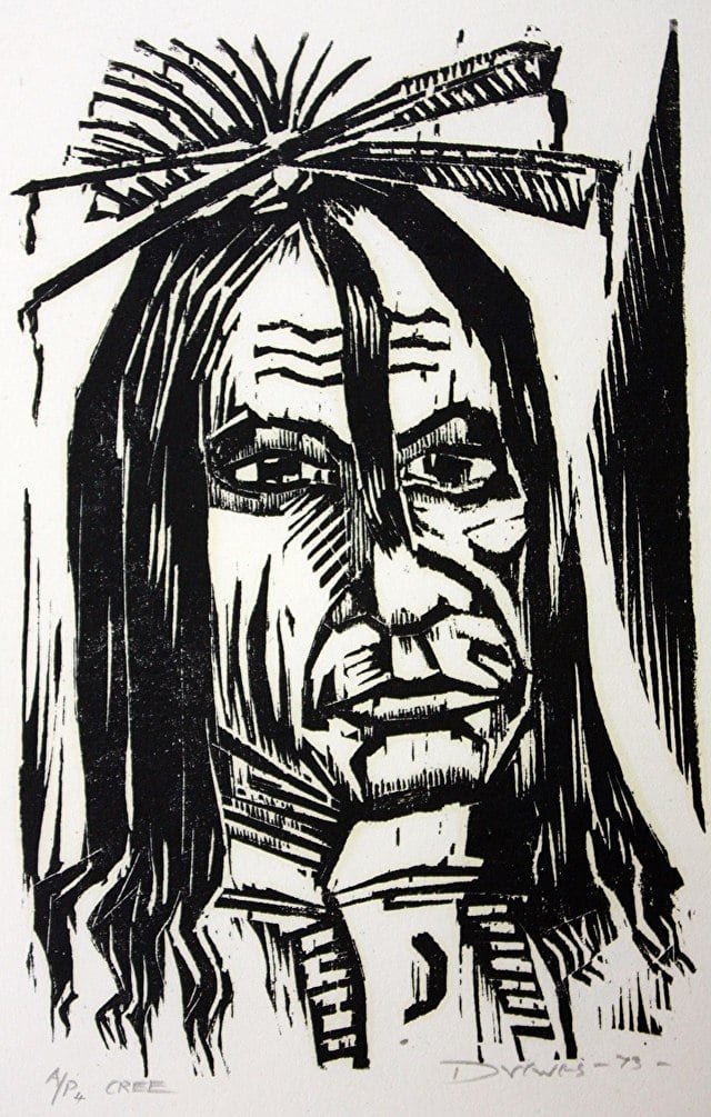  Cree, 1973 
Woodcut
17 x 11 inches
