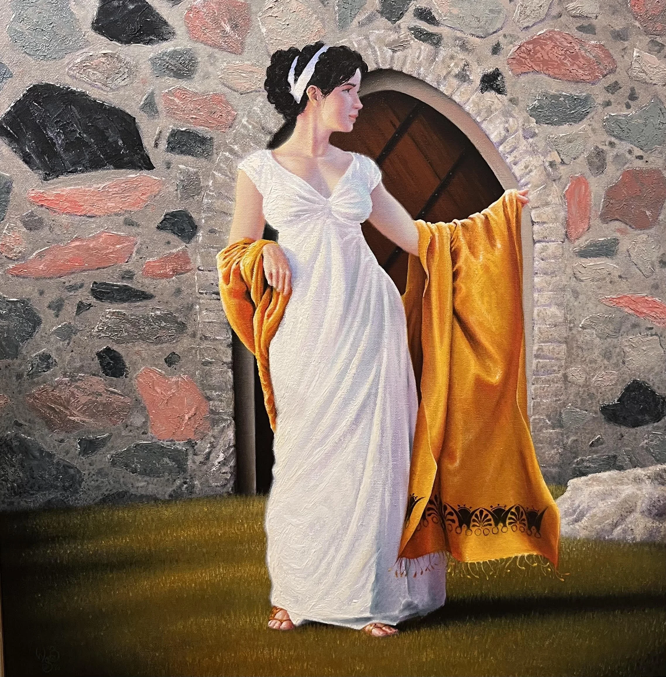  The Compliment I 
Oil on canvas
24 x 24 inches