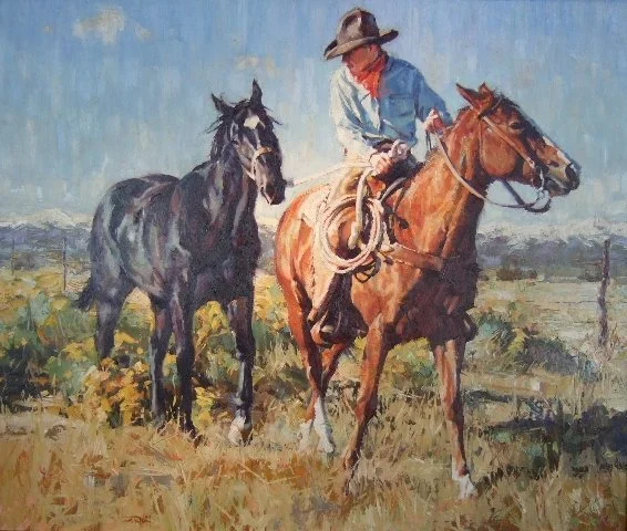  Bringing Home the Stray 
Oil on panel
30 x 36 inches