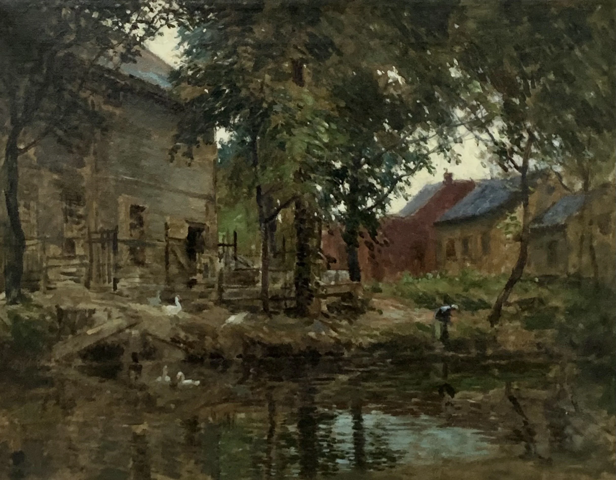  Pond Scene 
Oil on canvas
20 x 30 inches