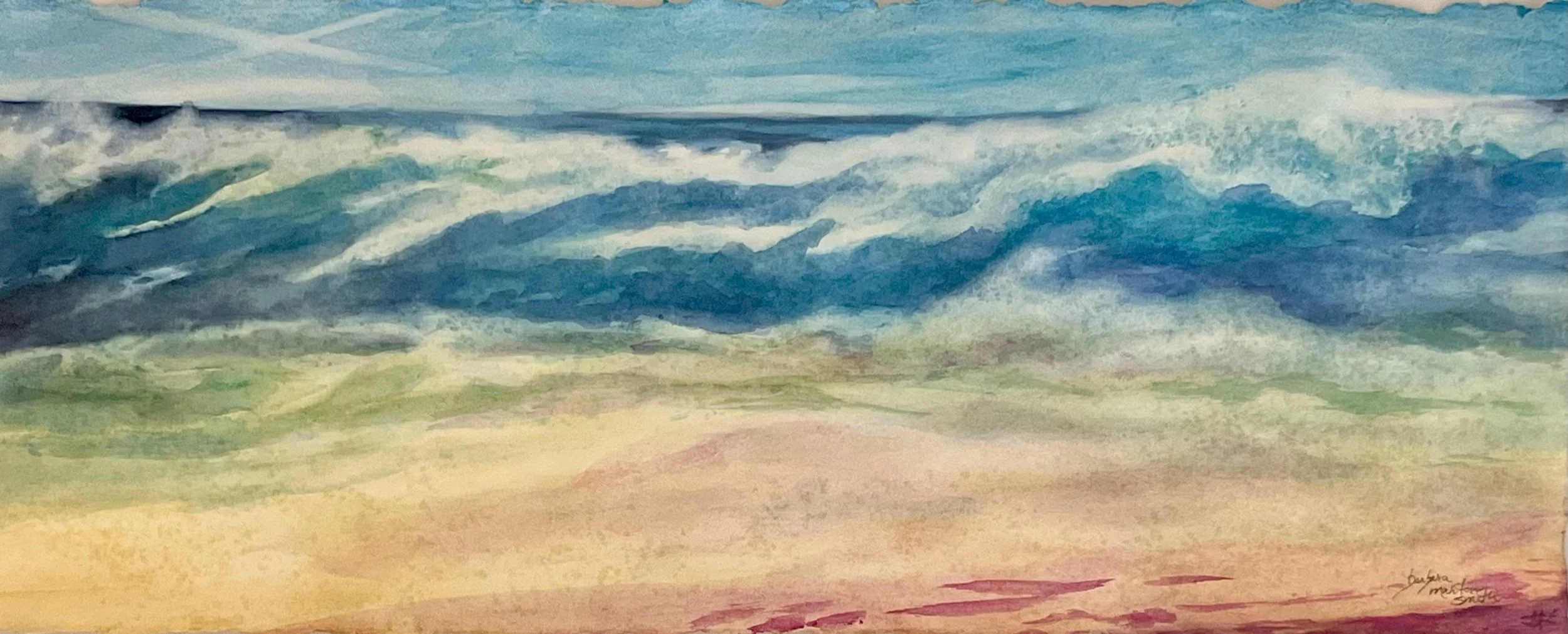  Breaking Rhythms No. 1 
Watercolor
18 x 45 inches