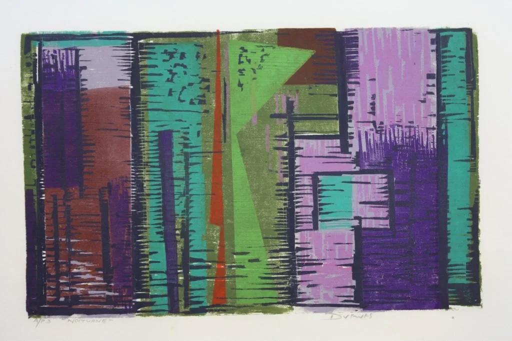  Nocturn, 1970 
Color Woodcut
11 x 18 inches