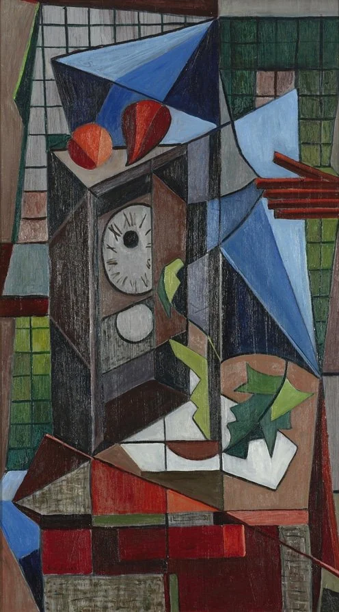  Grandfather Clock 
Oil on canvas
27 x 16 inches