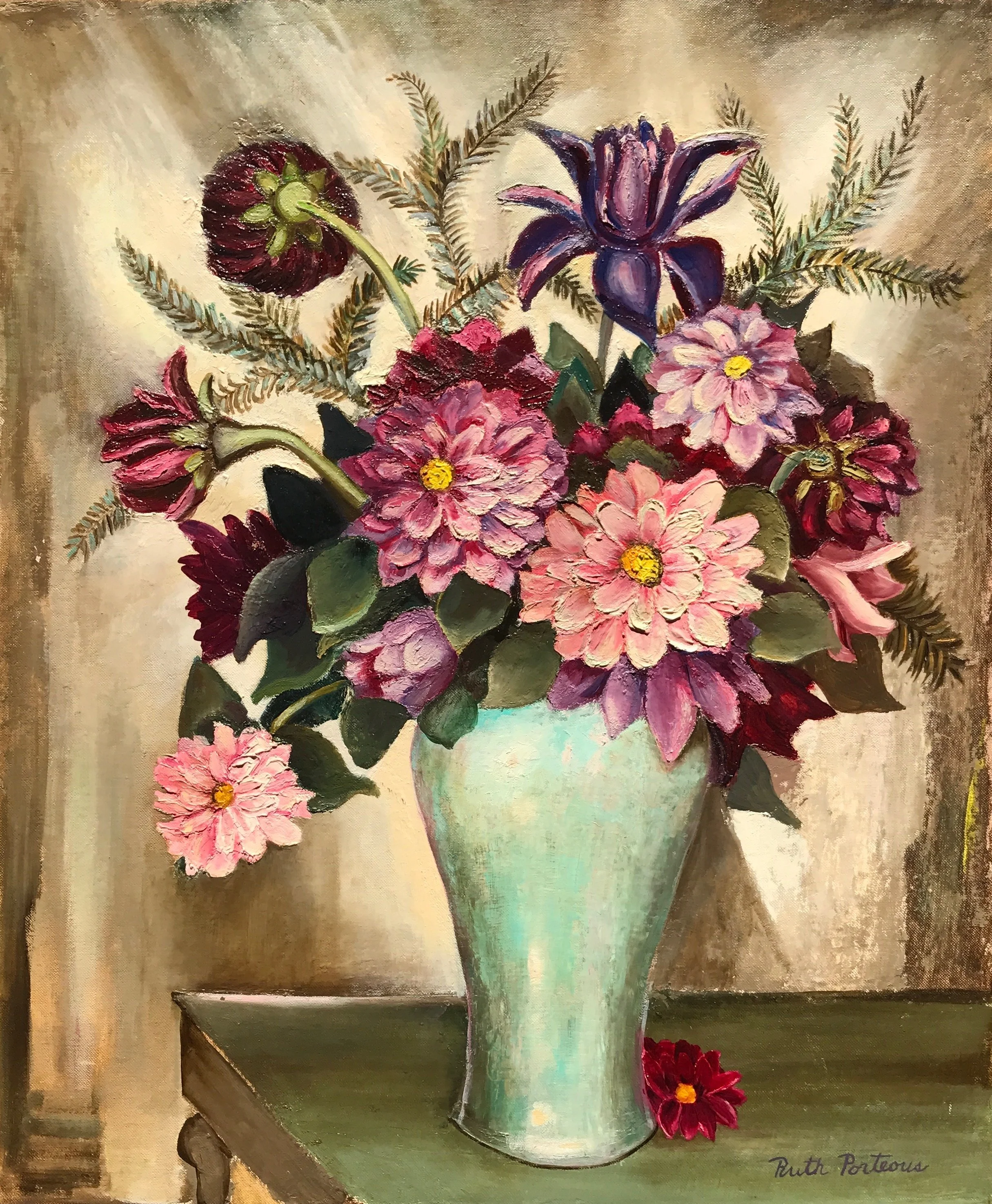  Floral II 
Oil on board
24 x 20 inches