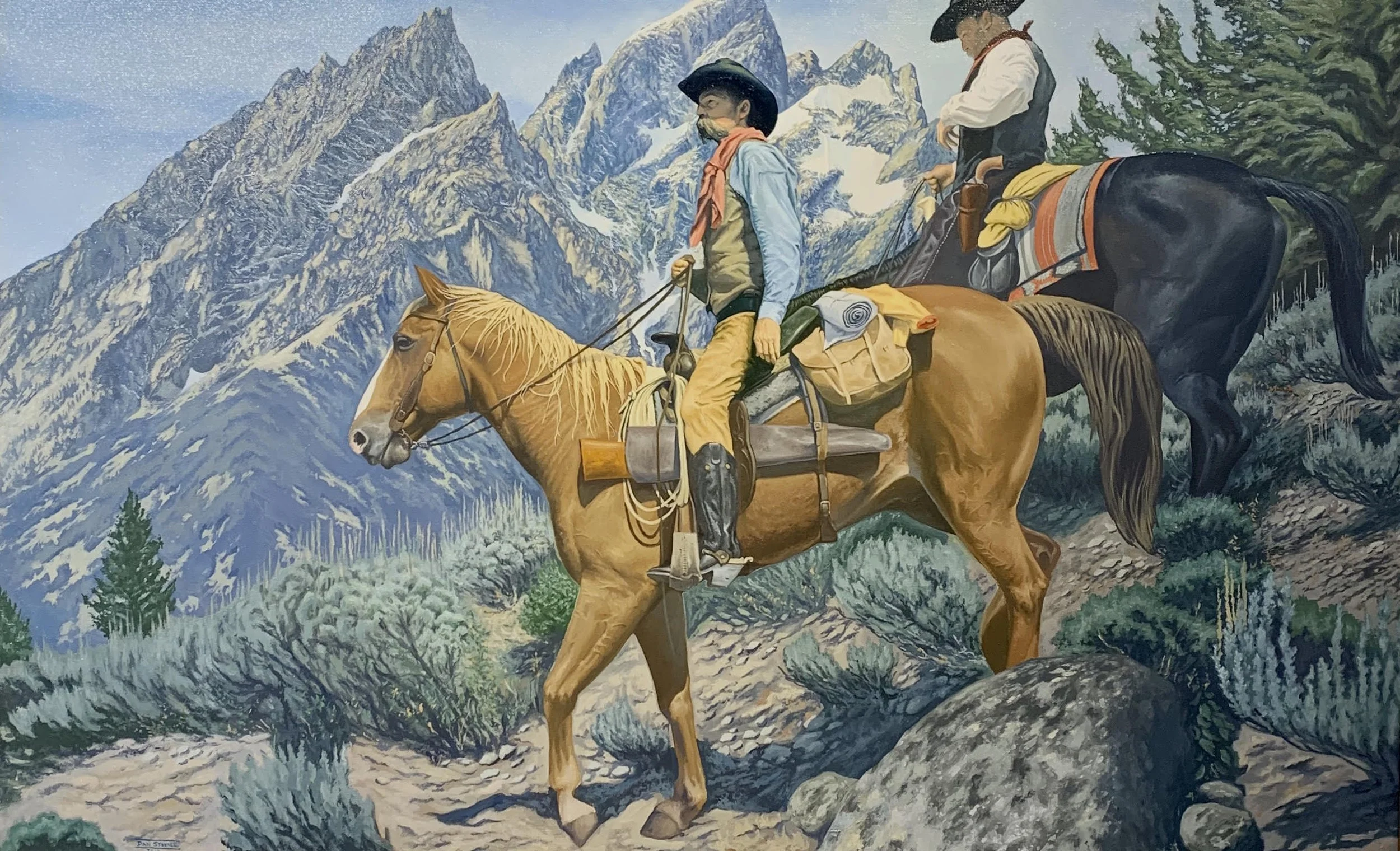  Mountain Men 
Oil on canvas
30 x 48 inches