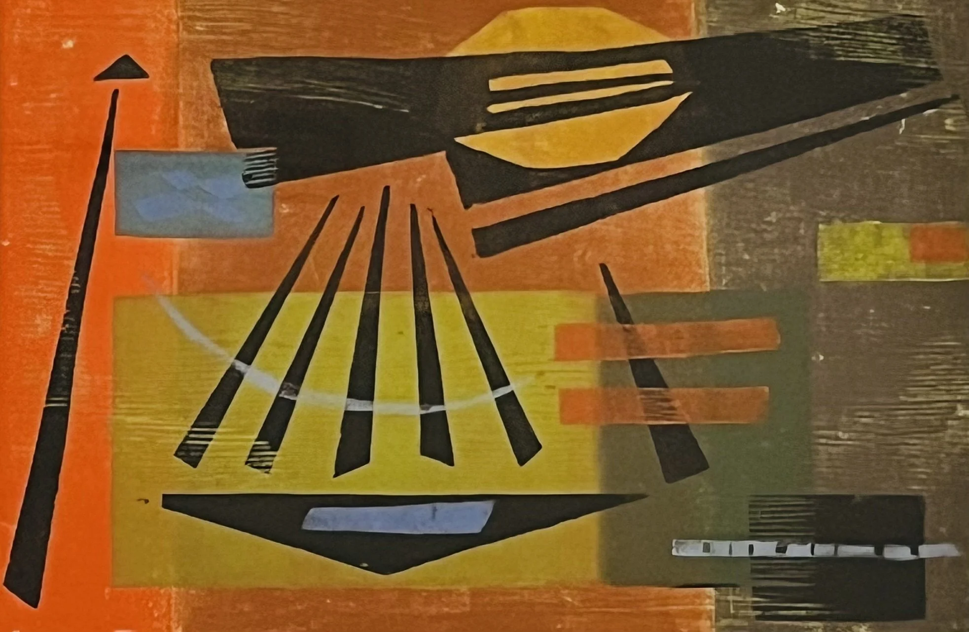   Summer Heat 
Color woodcut
12 x 17 ¼ inches
