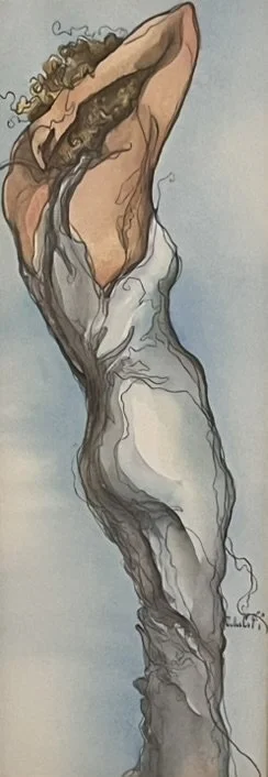  Woman From Behind 
Watercolor
16 x 6 inches