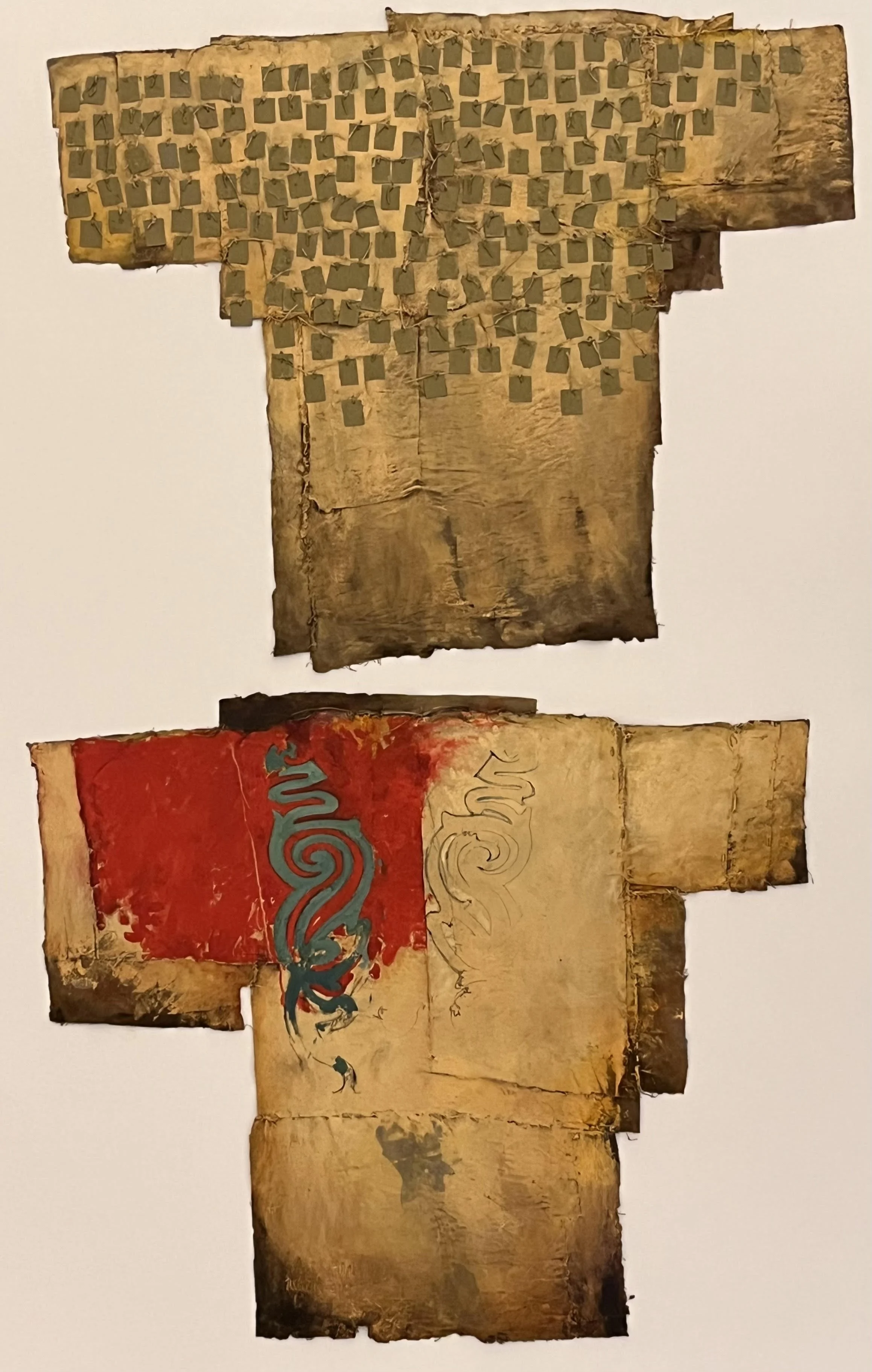  Medicine Coats 3 & 4 
Painted canvas and mixed media
27 ½ x 31 inches