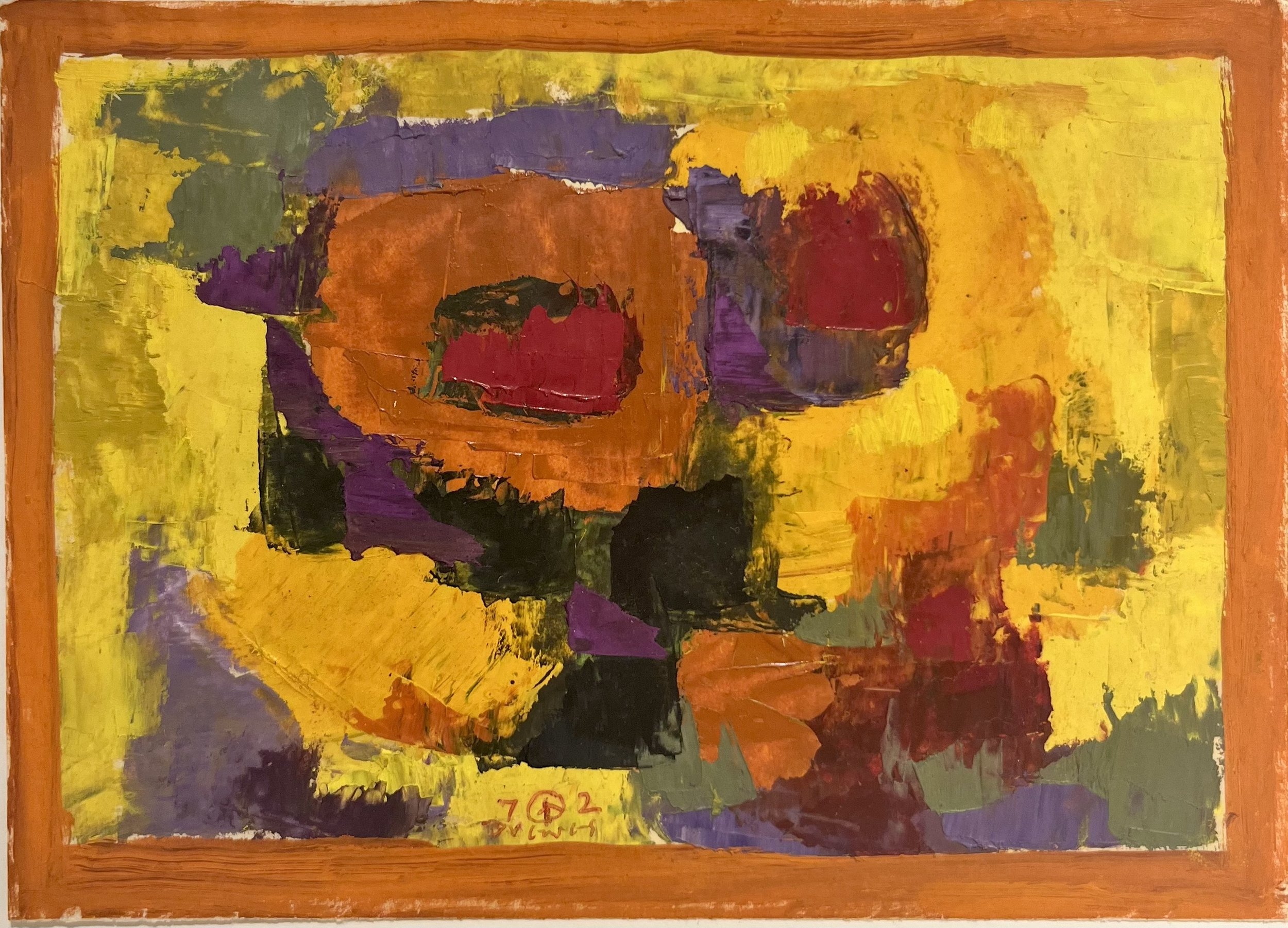  Untitled 72, 1972 
Oil on paper
5 x 7 inches
