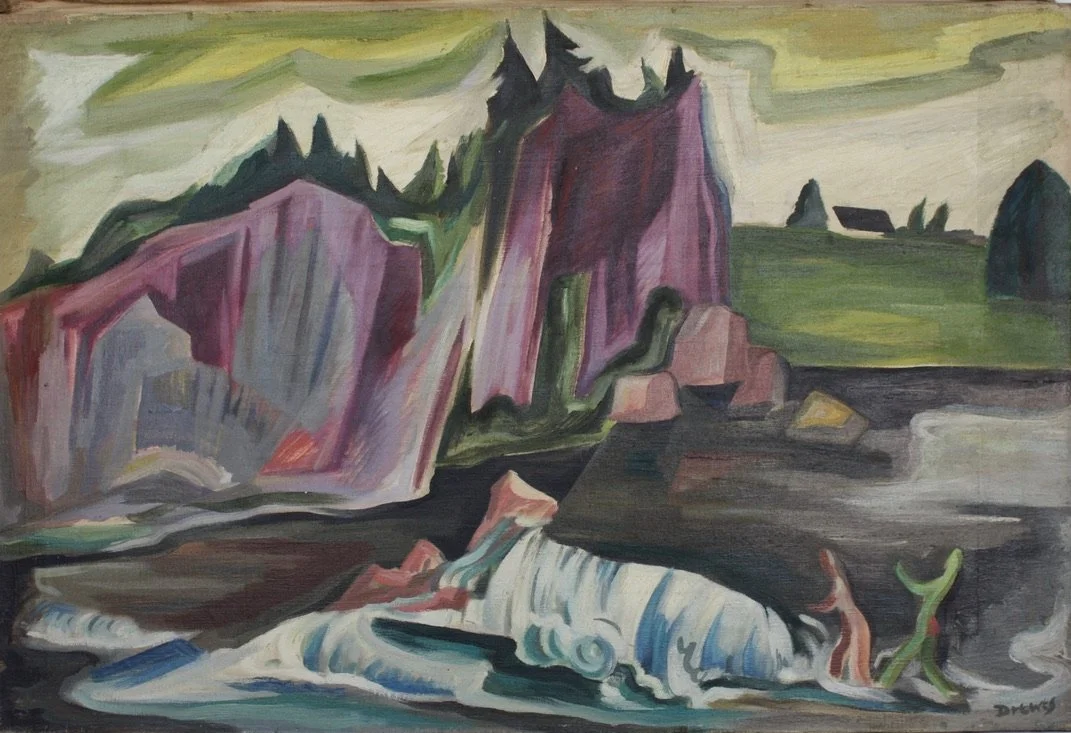  Catskill Leeds, 1942 
Oil on canvas
22 x 33 inches