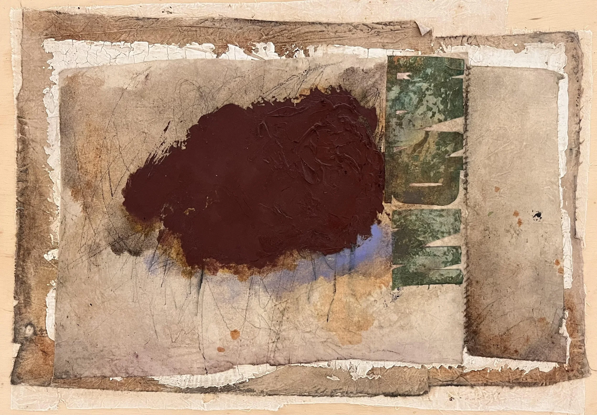  Mandan 
Painted canvas on board
16 ½ x 23 ½ inches