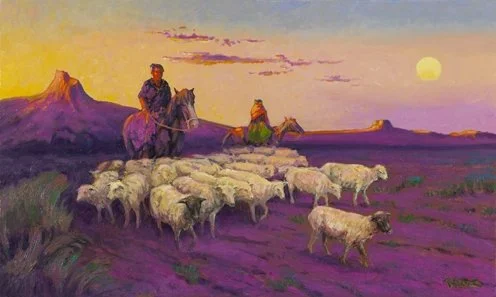  Navaho Nights 
Oil on canvas
18 x 30 inches