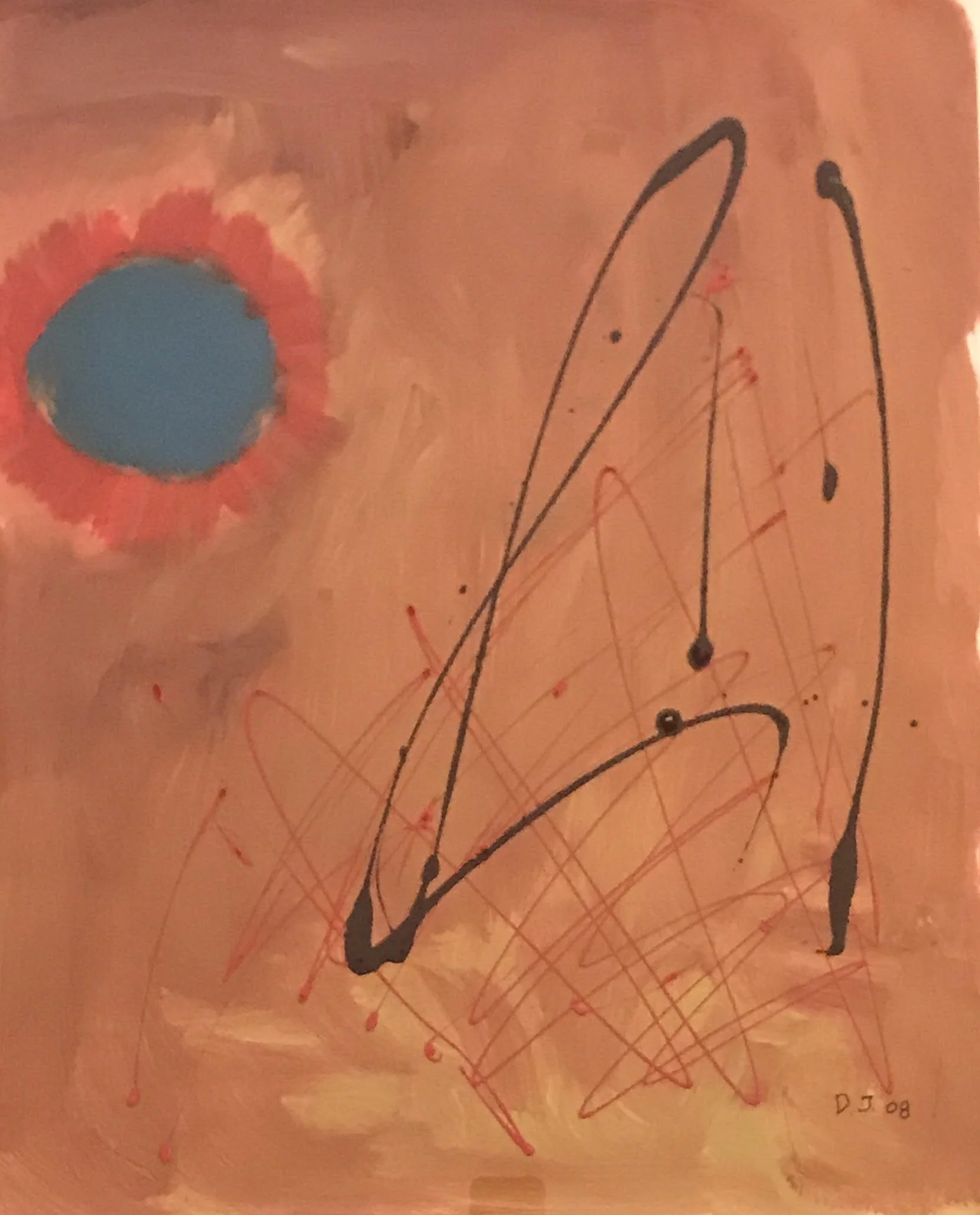  Burning 
Acrylic on paper
24 x 20 inches