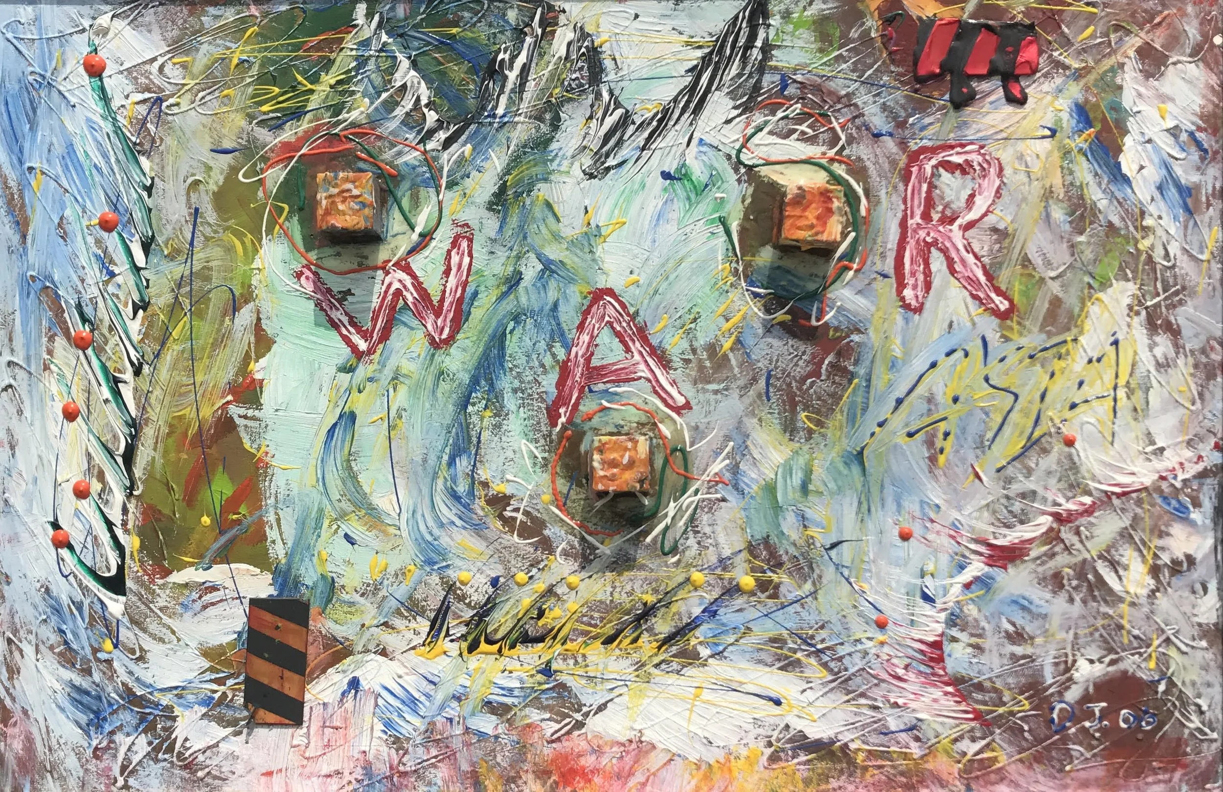  War 
Mixed media on board
19 x 29 inches