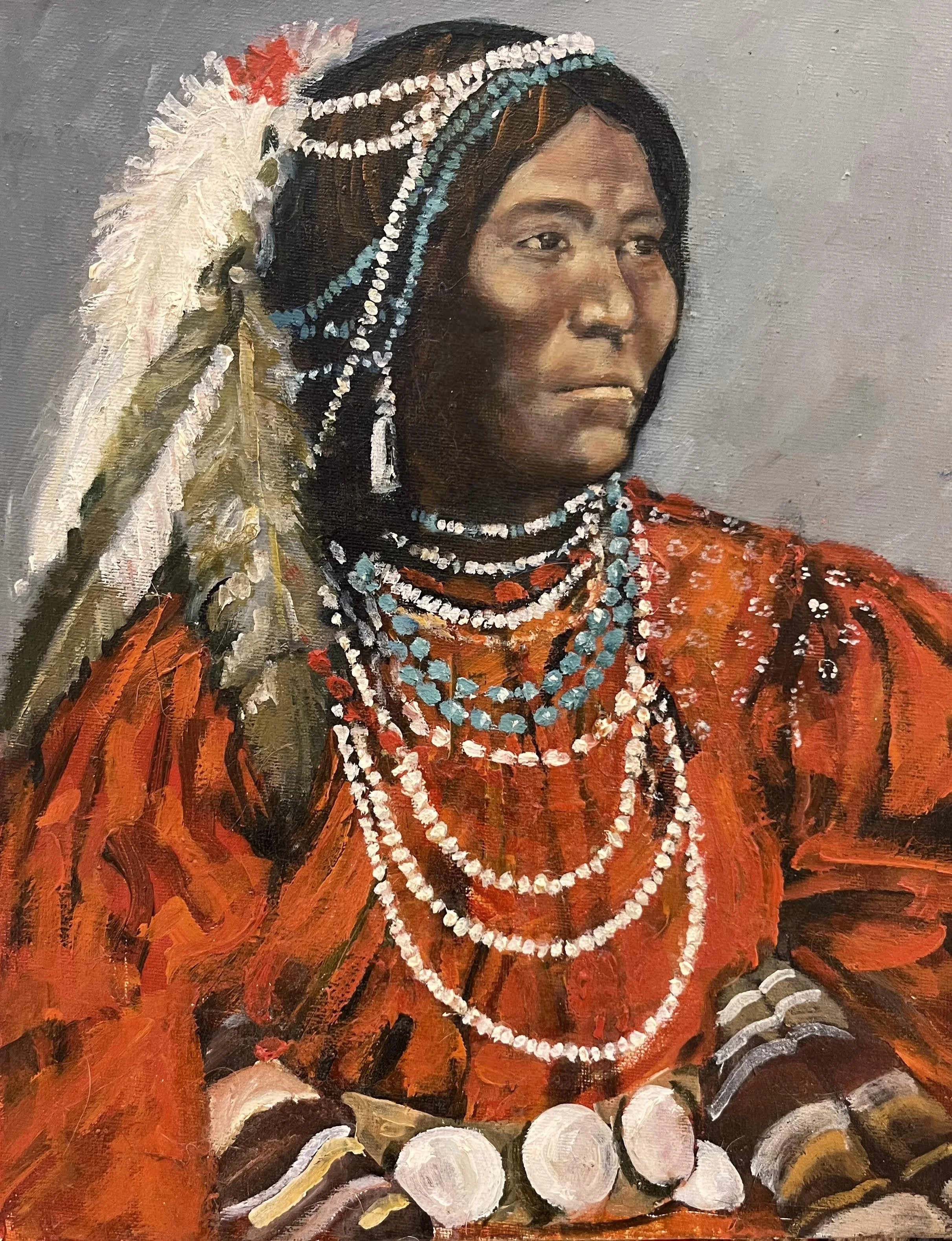  Portrait 
Oil on canvas
14 x 11 inches