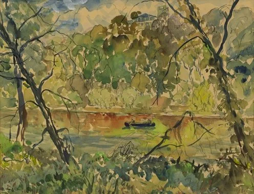  Swimming Hole, 1893 
Watercolor
17 x 23 inches