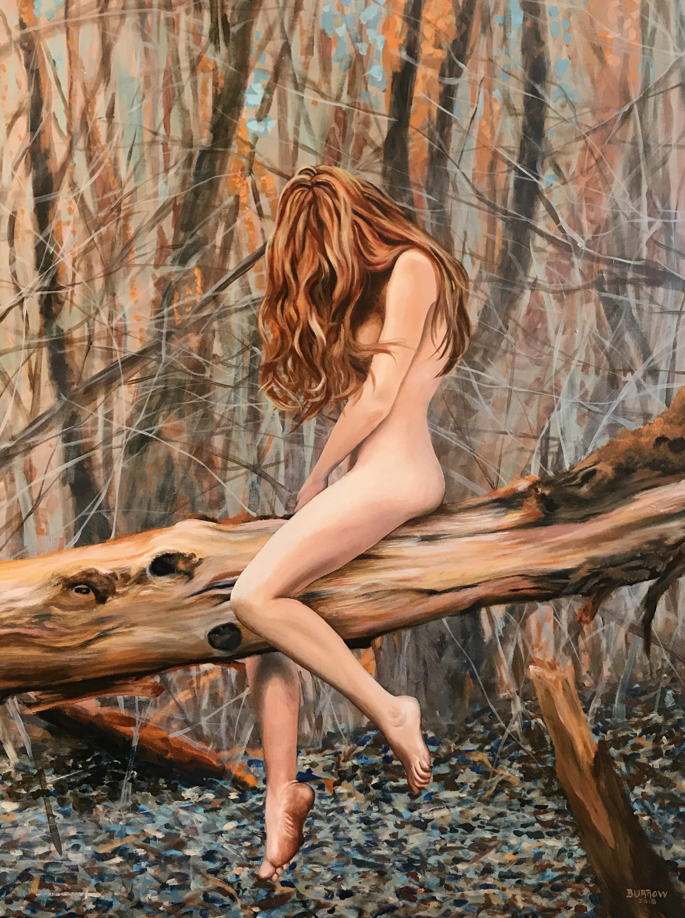  Dryad   (Sold) 
Oil on canvas
51 x 37 inches