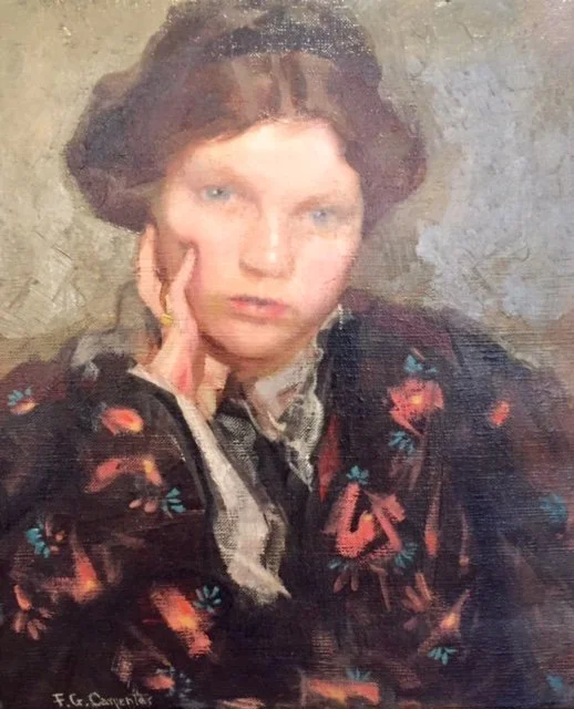   Portrait of a Woman   (Sold) 
Oil on canvas
18 x 15 inches