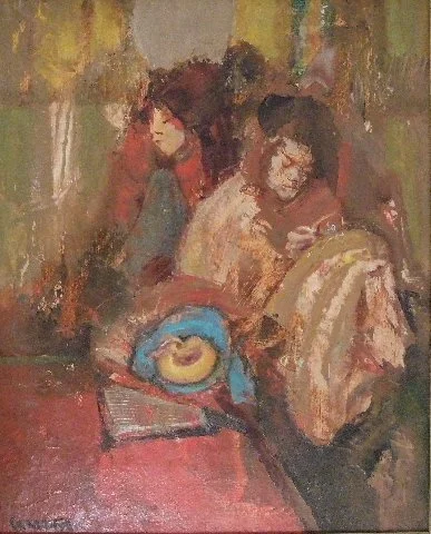  Three Figures   (Sold) 
Oil on canvas