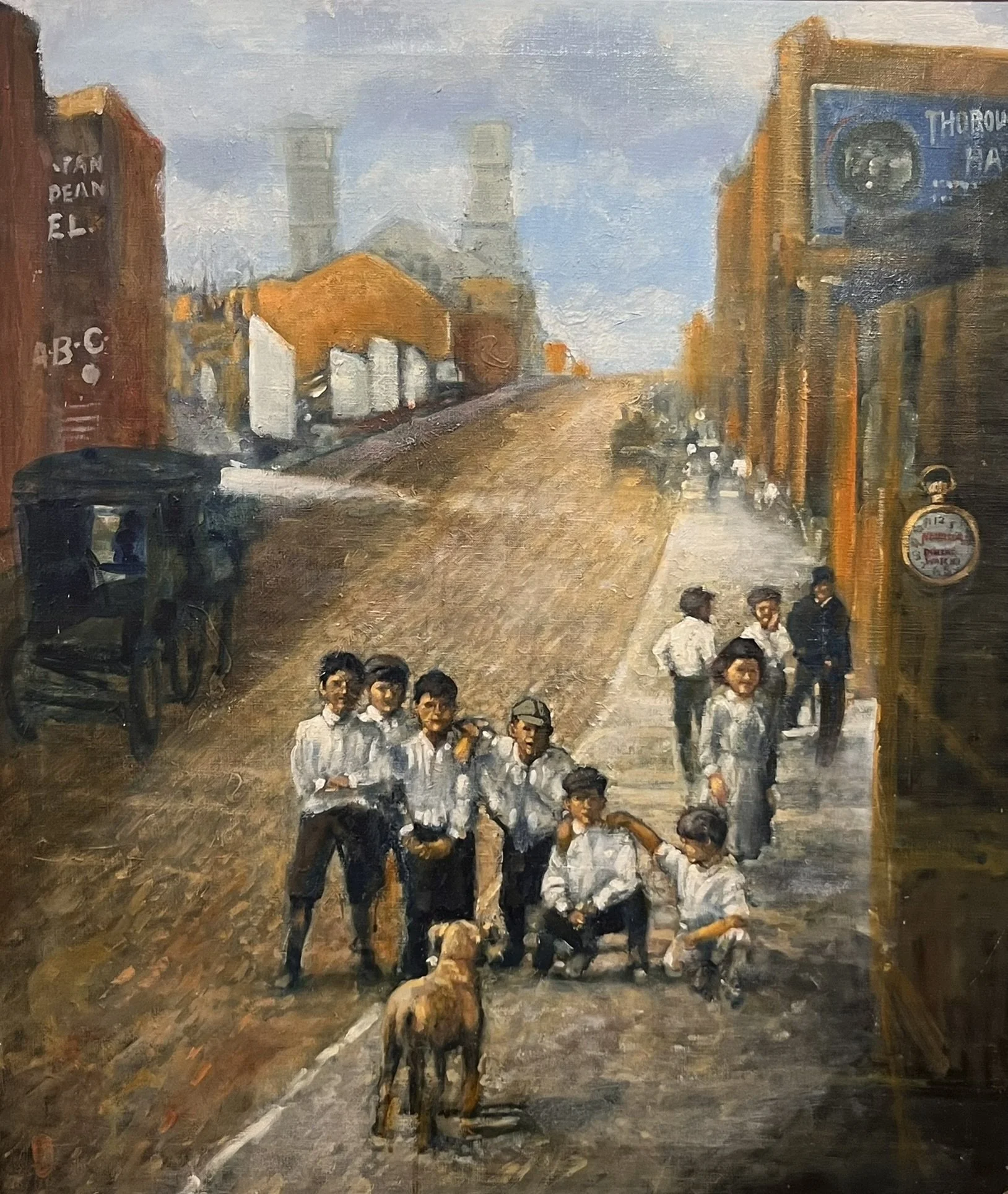  Neighborhood Children 
Oil on canvas
30 x 26 inches