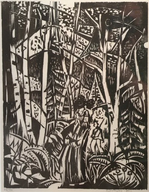  In the Woods, 1980 
Woodblock print
18 x 14