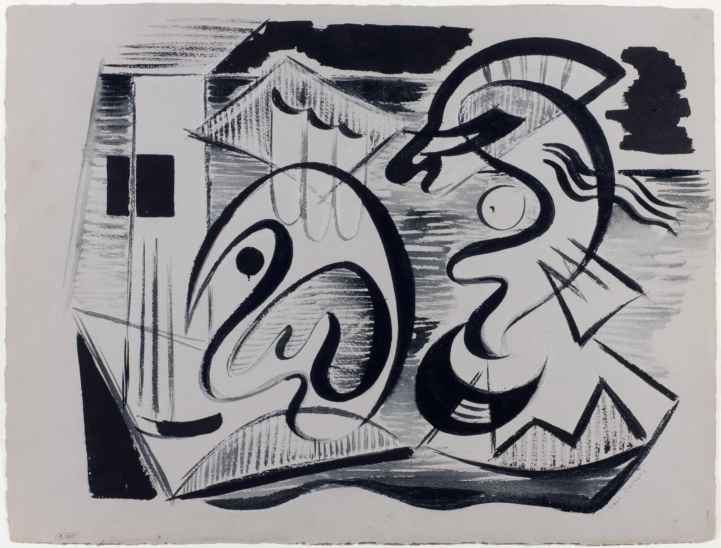  A295, 1942 
Ink on paper
19 ¾ x 26 inches