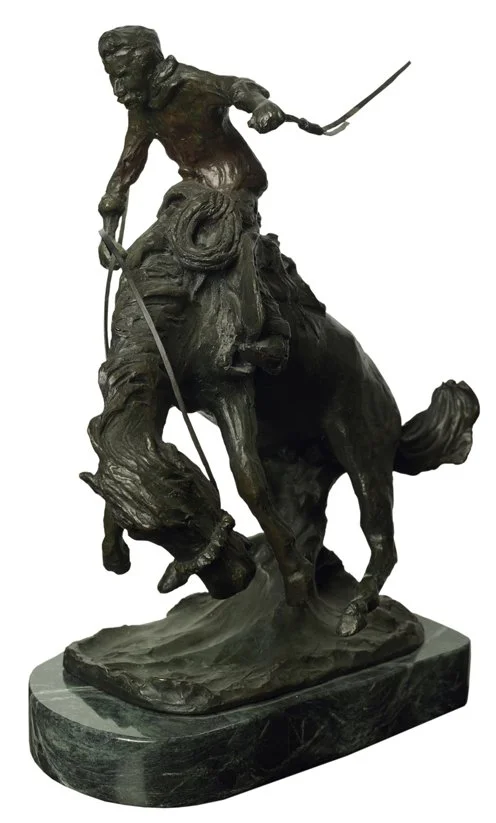  Breaking the Bronco, 1943 
Bronze
13 x 11 inches