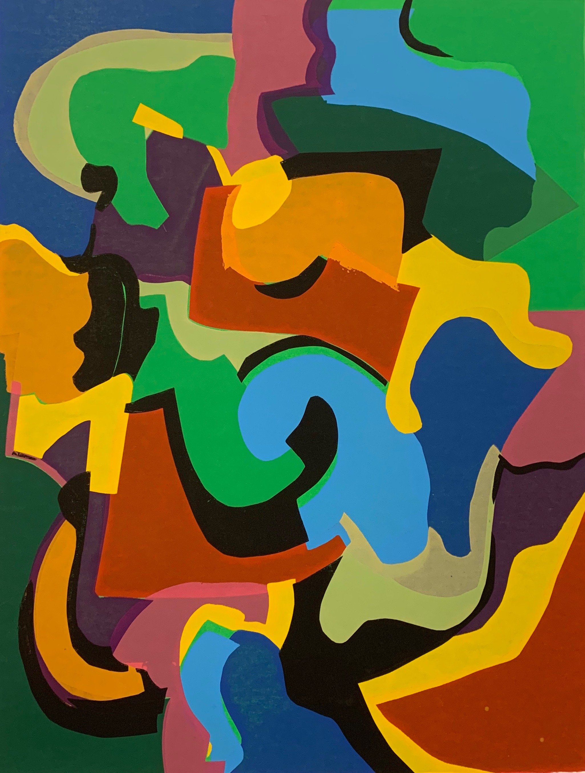  Abstract No. 1 
Mixed media
21 x 16 inches
