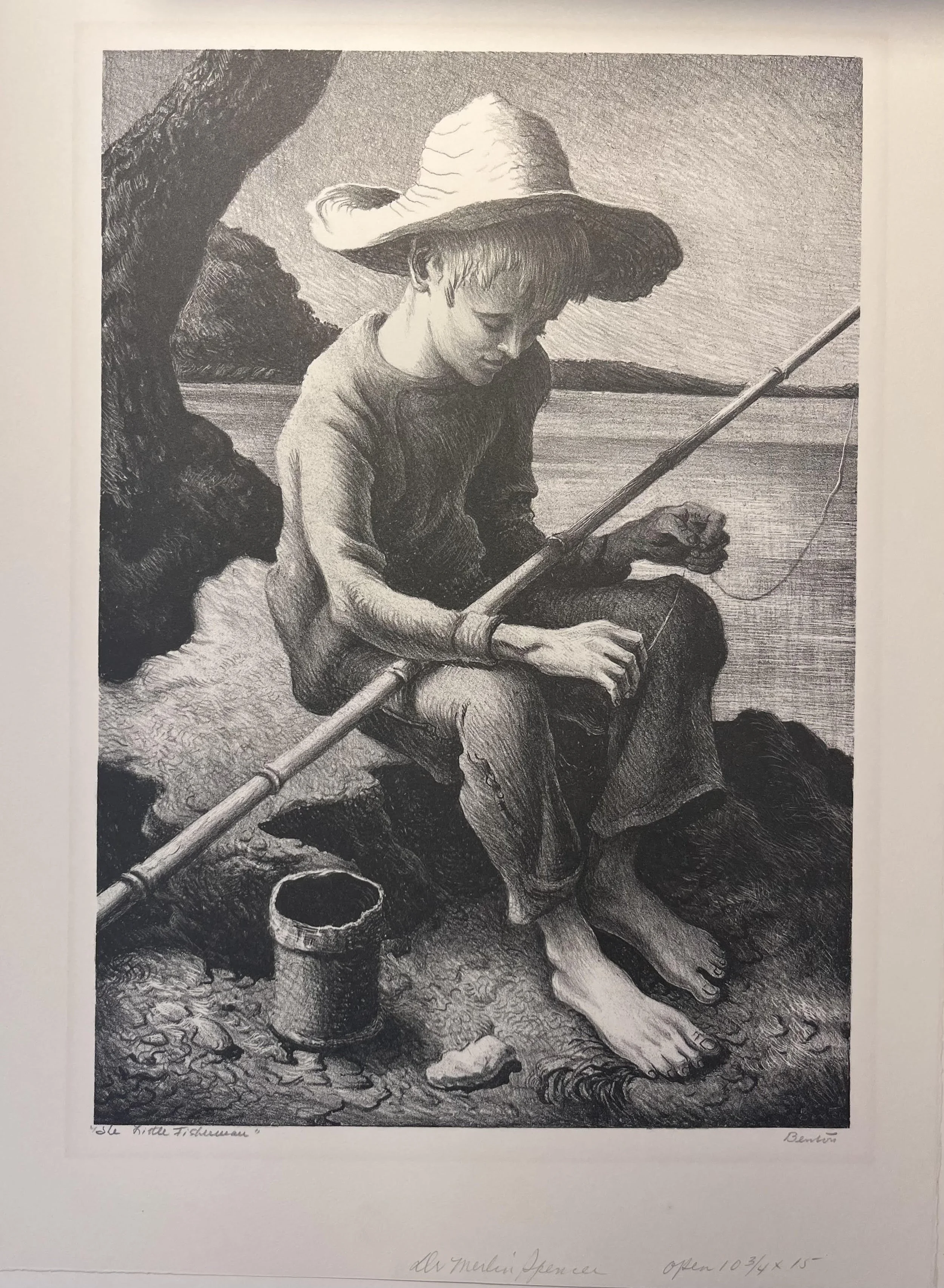  Little Fisherman, 1969 
14 x 9 ¾ inches