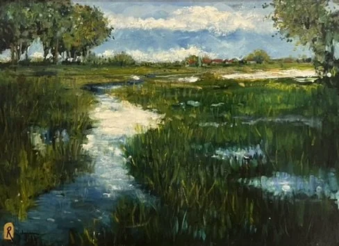  Forest Park Wetlands 
Oil on panel
16 x 22 inches
