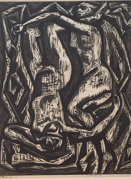  Two Figures, 1955 
Lithograph
21 x 16 inches