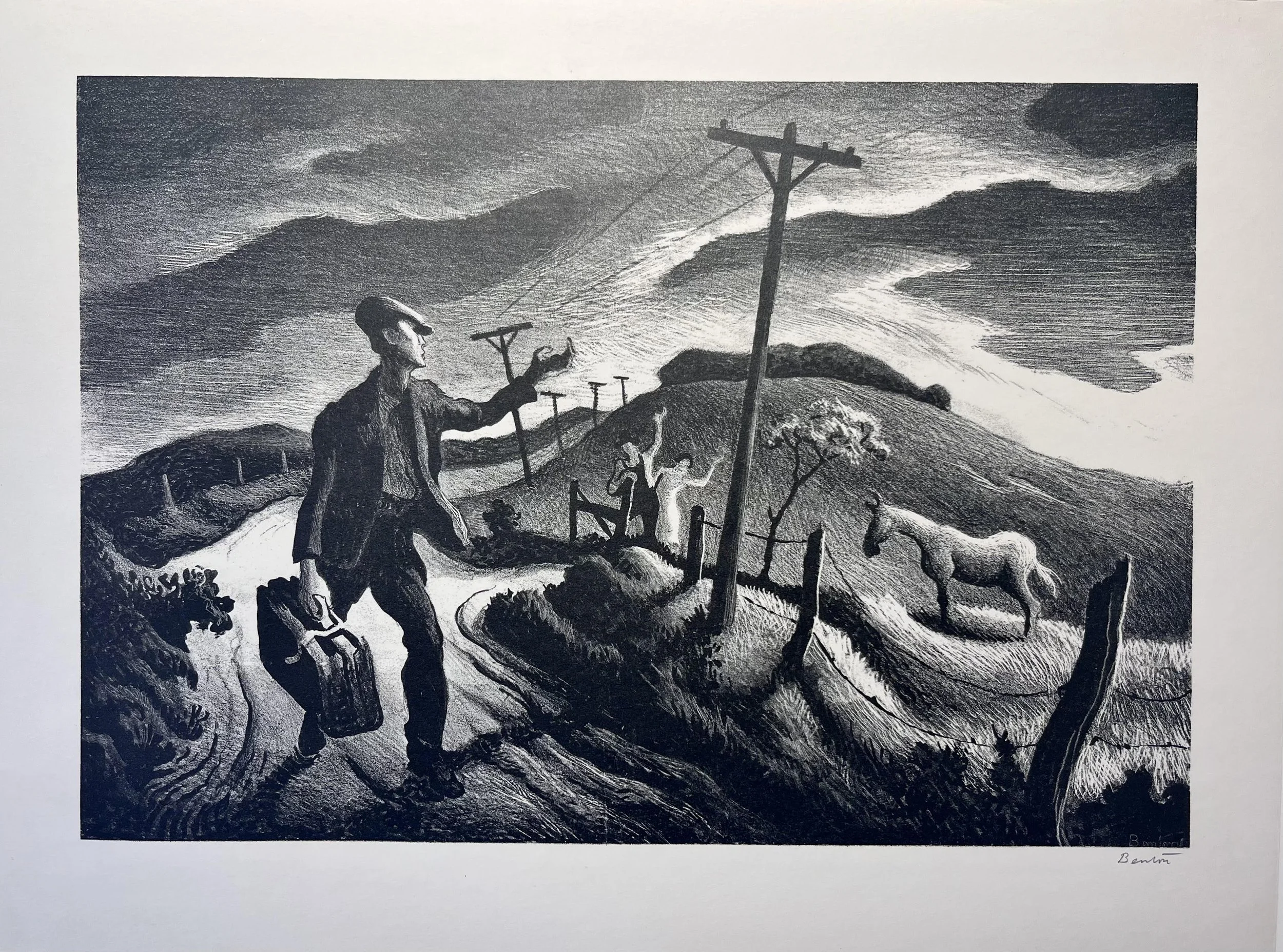  The Boy, 1948 
 9 ½  x 13 ¾ inches
