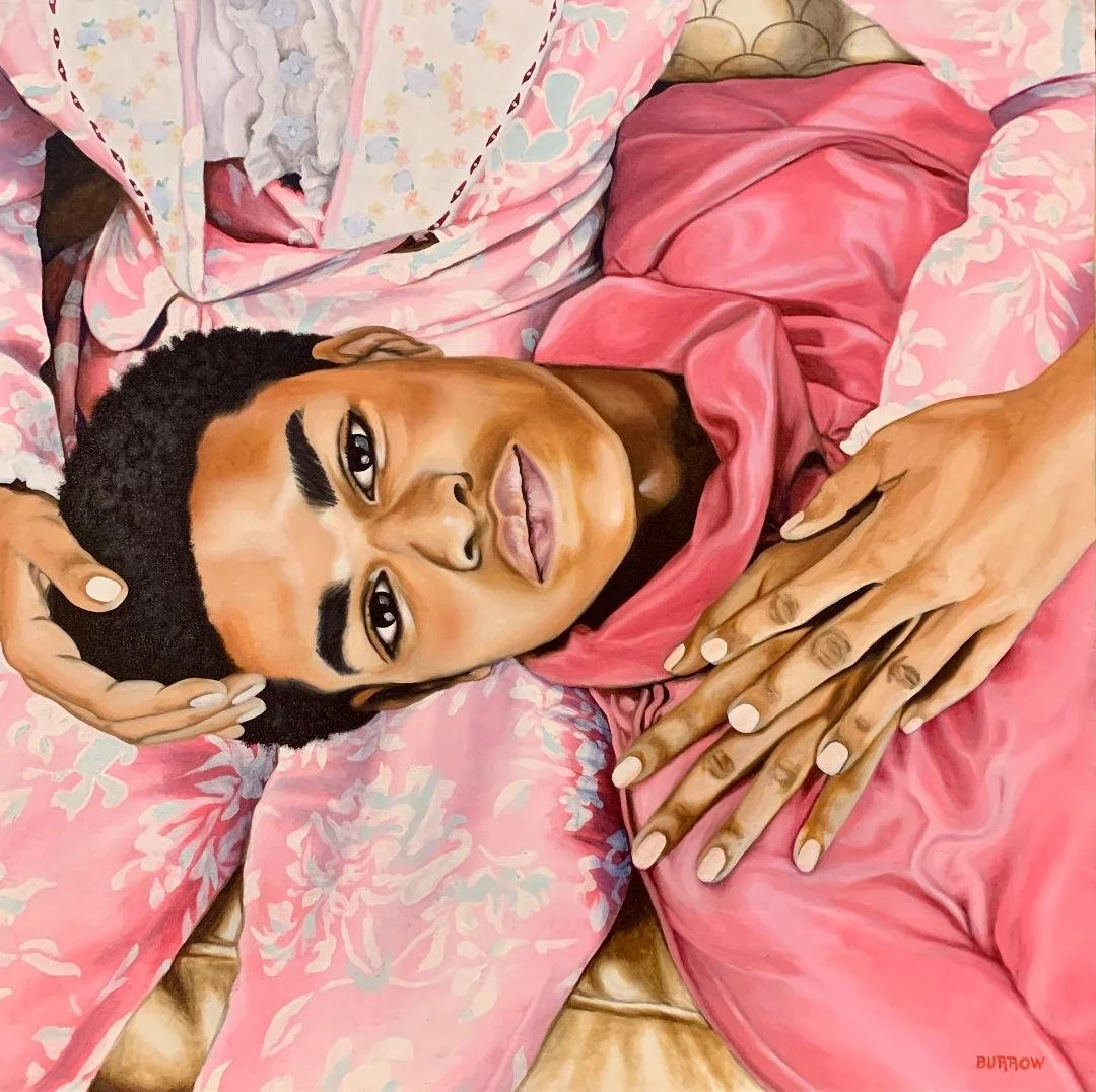  In Her Arms   (Sold) 
Oil on canvas
36 x 36 inches
