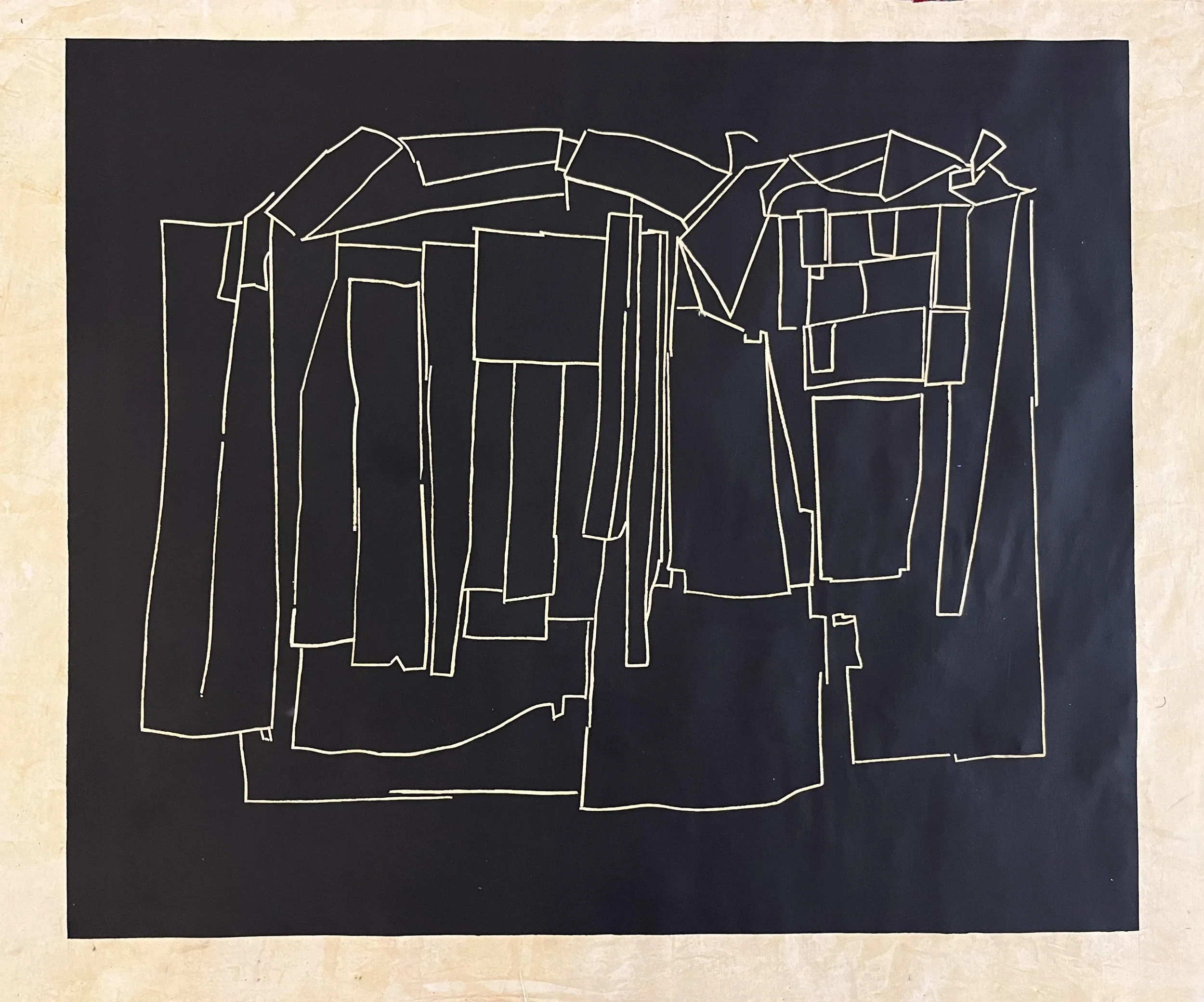  Abstract Coats 
Acrylic on canvas
46 x 58 ½ inches